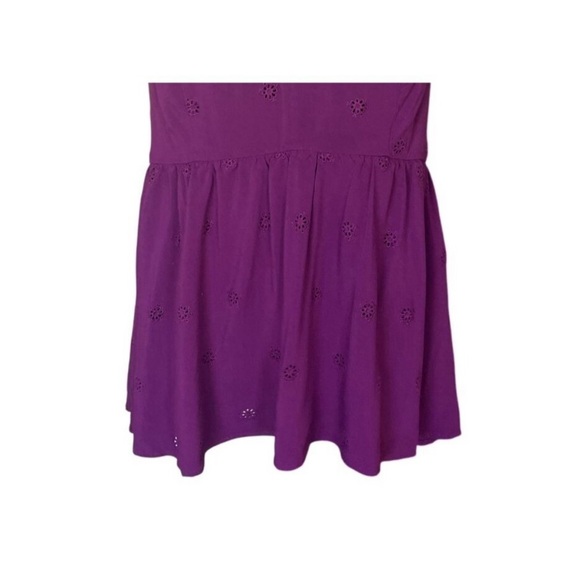 Women's Purple Sleeveless Top Torrid Eyelet Plum Caspia Cami 4X 26 - Picture 5 of 15